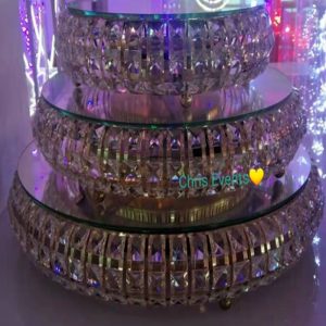 Assorted Crystal Stainless Steel Cake Stand