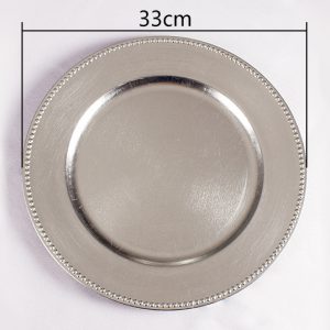 CE-2722: Charger Plate - Silver